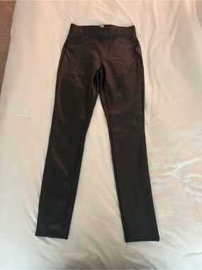 Philosophy Black Faux Leather Pants